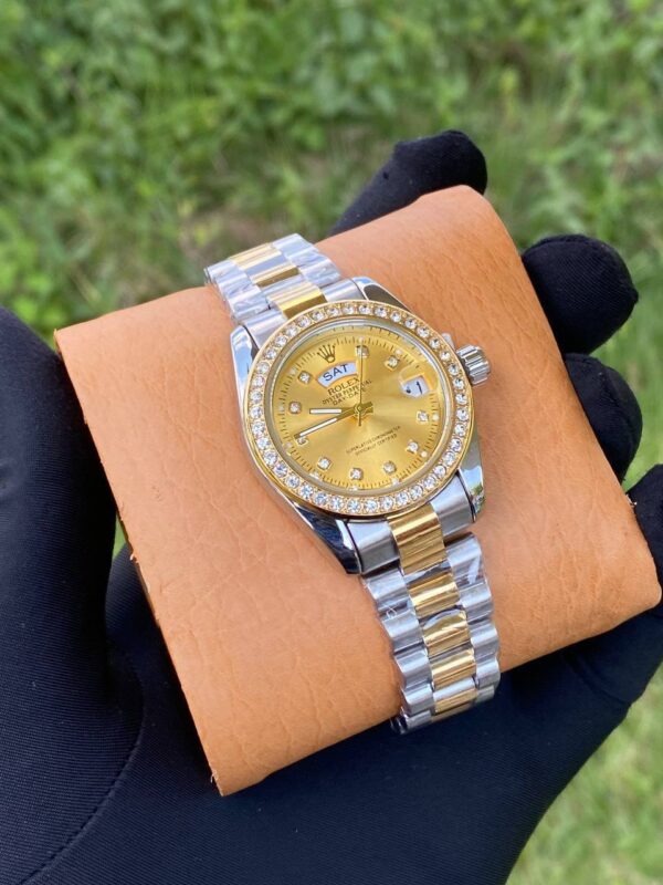 ROLEX ICED LADIES WATCH - Image 4